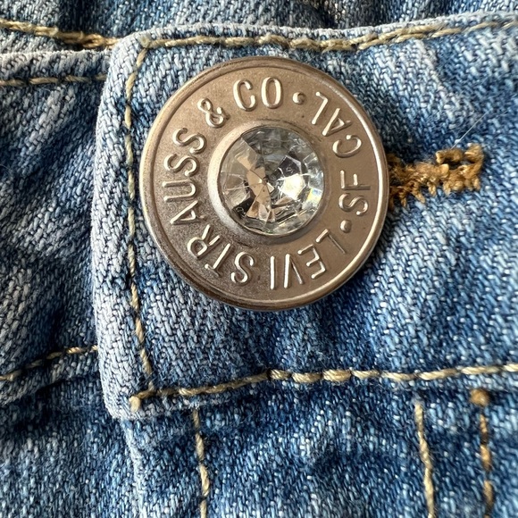 (16Y) Levi’s straight leg light blue jeans - Picture 3 of 5